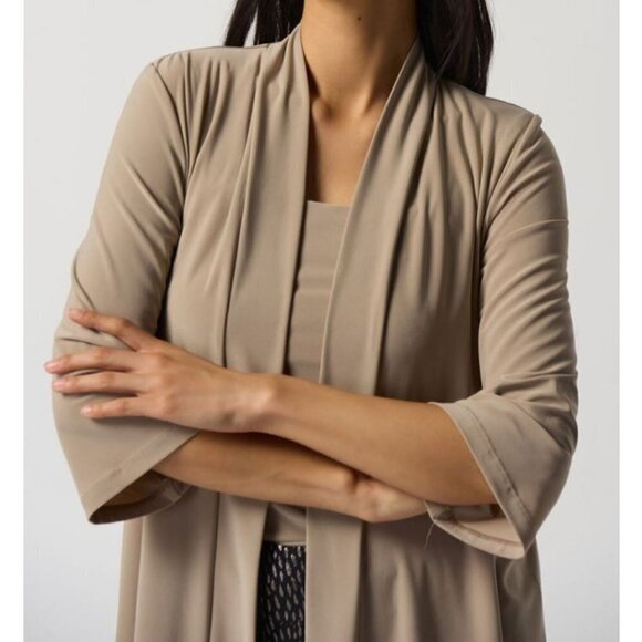 Joseph Ribkoff Latte Cover Up Fall 2023 Size 4 - Picture 5 of 8